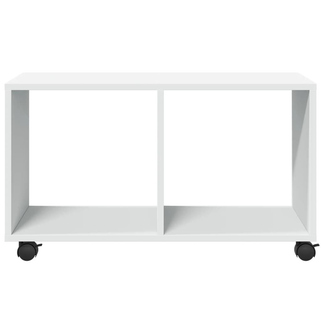 Rulleskap Hvit 72X33X42,5 Cm Konstruert Tre
