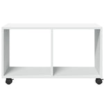 Rulleskap Hvit 72X33X42,5 Cm Konstruert Tre