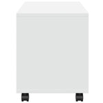 Rulleskap Hvit 72X33X42,5 Cm Konstruert Tre