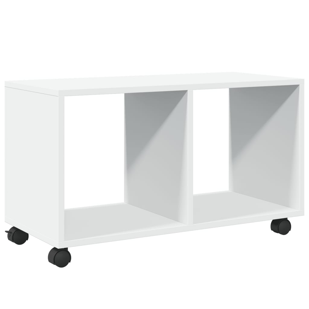 Rulleskap Hvit 72X33X42,5 Cm Konstruert Tre