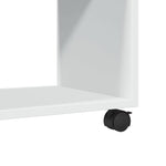 Rulleskap Hvit 72X33X42,5 Cm Konstruert Tre