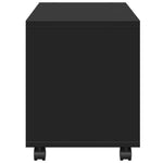 Rulleskap Svart 72X33X42,5 Cm Sponplate