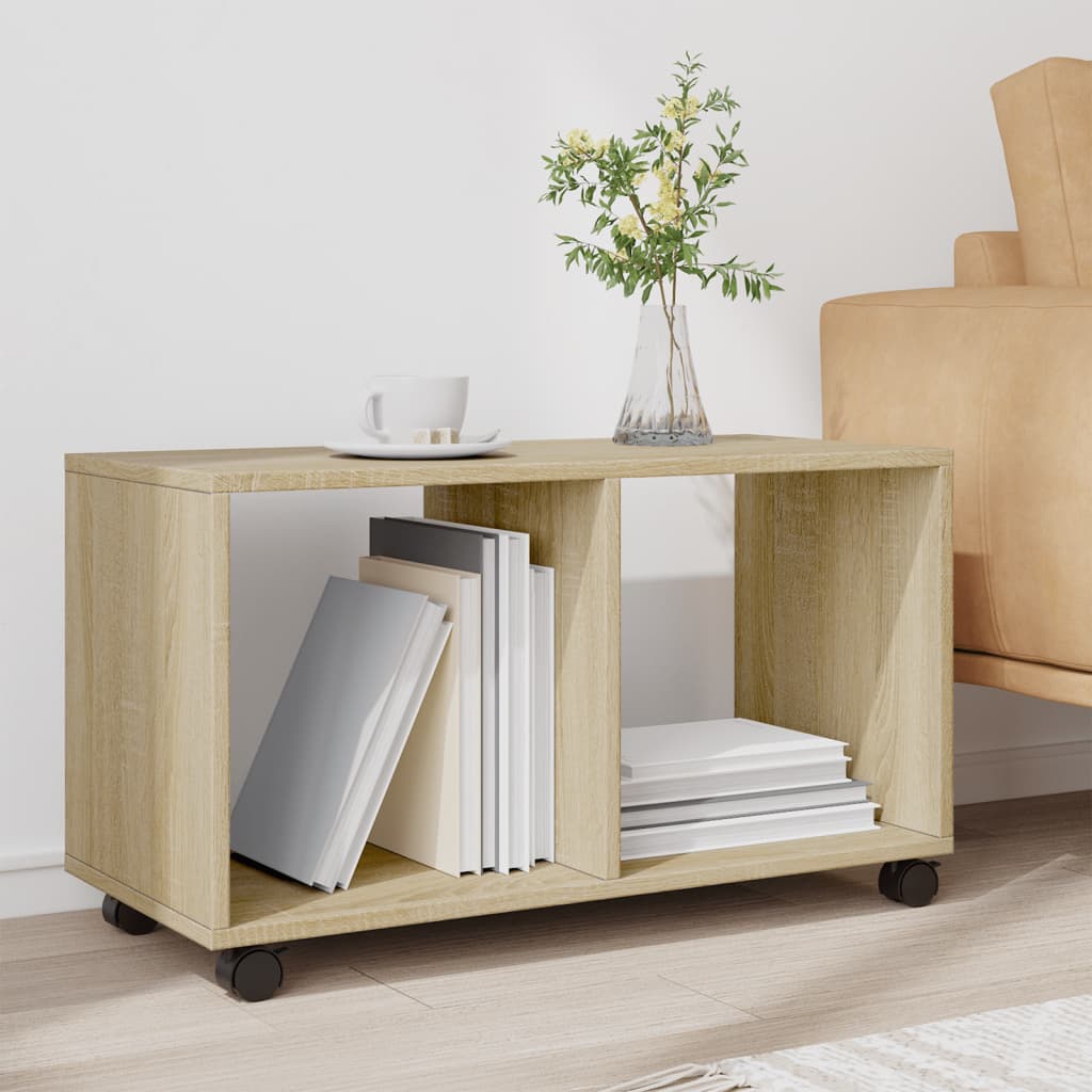 Rulleskap Sonoma Eik 72X33X42,5 Cm Sponplate