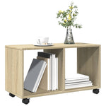 Rulleskap Sonoma Eik 72X33X42,5 Cm Sponplate
