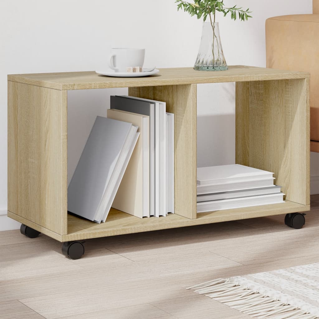Rulleskap Sonoma Eik 72X33X42,5 Cm Sponplate