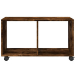 Rulleskap Røkt Eik 72X33X42,5 Cm Konstruert Tre