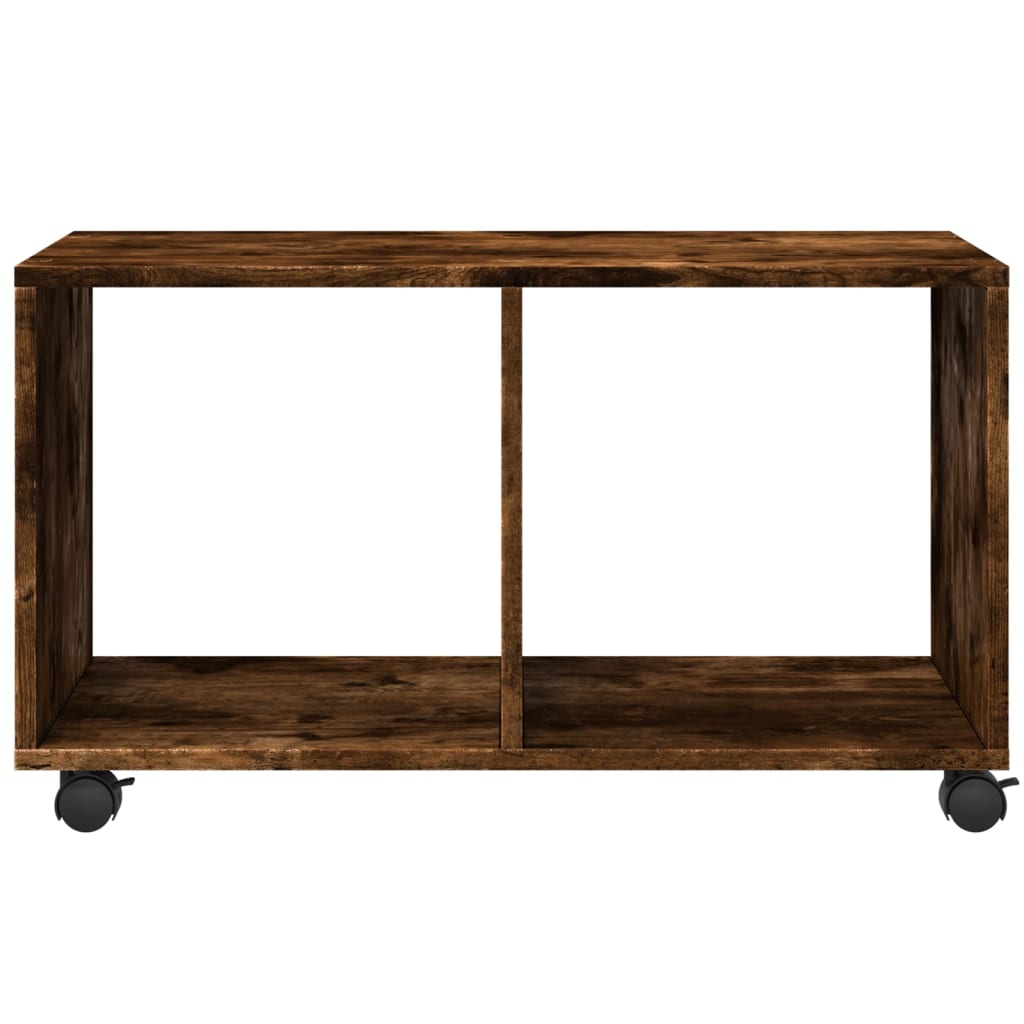 Rulleskap Røkt Eik 72X33X42,5 Cm Konstruert Tre