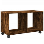 Rulleskap Røkt Eik 72X33X42,5 Cm Konstruert Tre