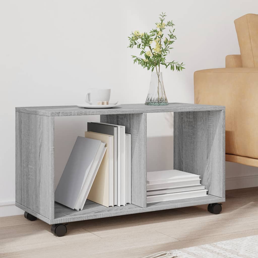 Rulleskap Grå Sonoma 72X33X42,5 Cm Konstruert Tre