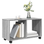 Rulleskap Grå Sonoma 72X33X42,5 Cm Konstruert Tre