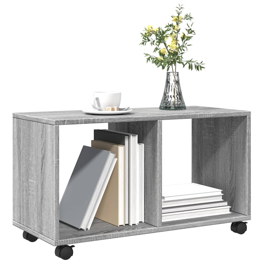 Rulleskap Grå Sonoma 72X33X42,5 Cm Konstruert Tre