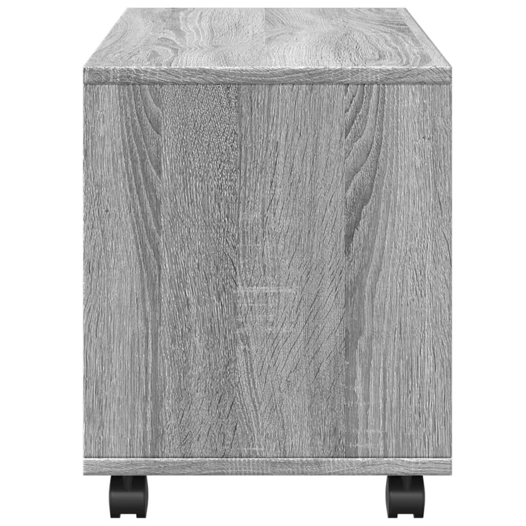 Rulleskap Grå Sonoma 72X33X42,5 Cm Konstruert Tre