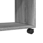 Rulleskap Grå Sonoma 72X33X42,5 Cm Konstruert Tre