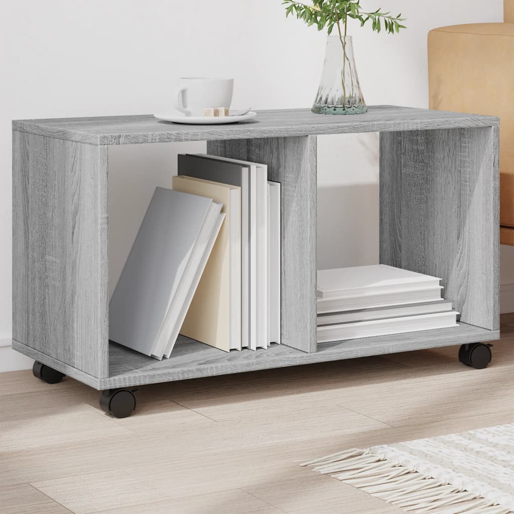 Rulleskap Grå Sonoma 72X33X42,5 Cm Konstruert Tre