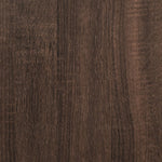 Rulleskap Brun Eik 72X33X42,5 Cm Konstruert Tre
