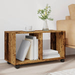 Rulleskap Gammelt Tre 72X33X42,5 Cm Konstruert Tre