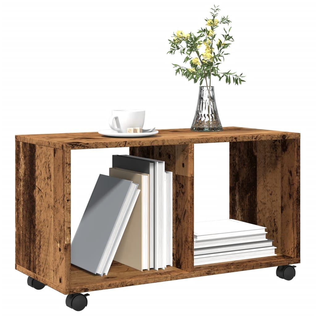 Rulleskap Gammelt Tre 72X33X42,5 Cm Konstruert Tre