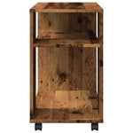 Sidebord Med Hjul Gammelt Tre 70X35X60 Cm Konstruert Tre