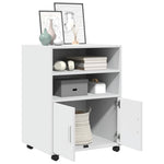Rulleskap Hvit 60X48X81 Cm Konstruert Tre