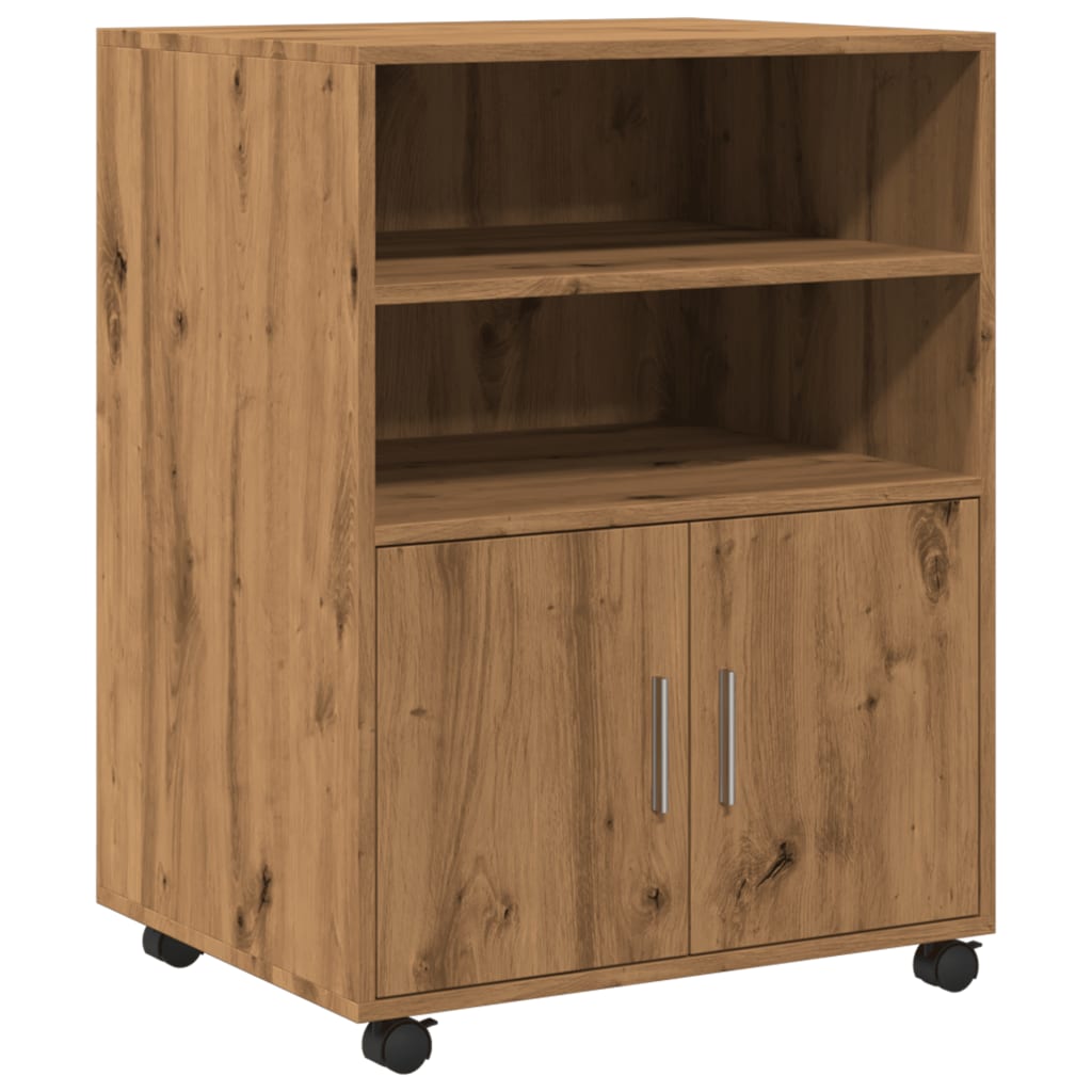 Rulleskap Artisan Eik 60X48X81 Cm Konstruert Tre