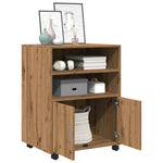 Rulleskap Artisan Eik 60X48X81 Cm Konstruert Tre