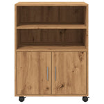 Rulleskap Artisan Eik 60X48X81 Cm Konstruert Tre