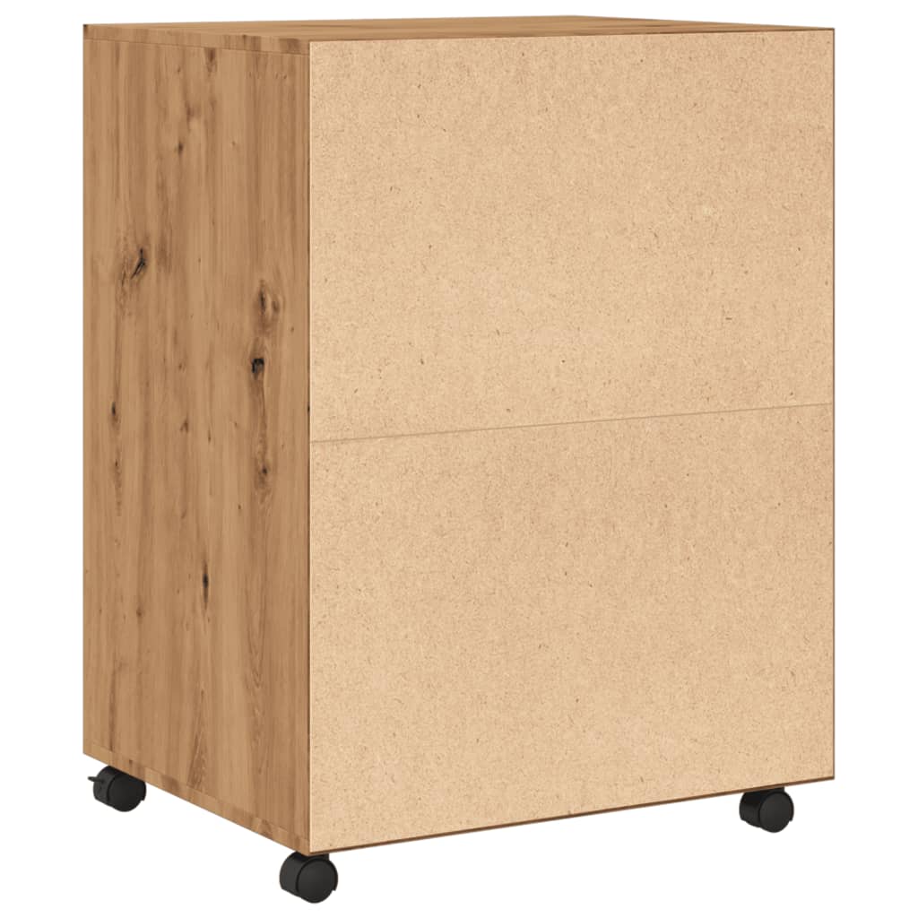 Rulleskap Artisan Eik 60X48X81 Cm Konstruert Tre