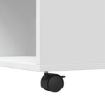 Salongbord Hvit 80X80X40 Cm Konstruert Tre