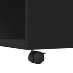 Salongbord Svart 80X80X40 Cm Konstruert Tre