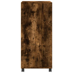 Rulleskap Røkt Eik 55X40X91 Cm Konstruert Tre