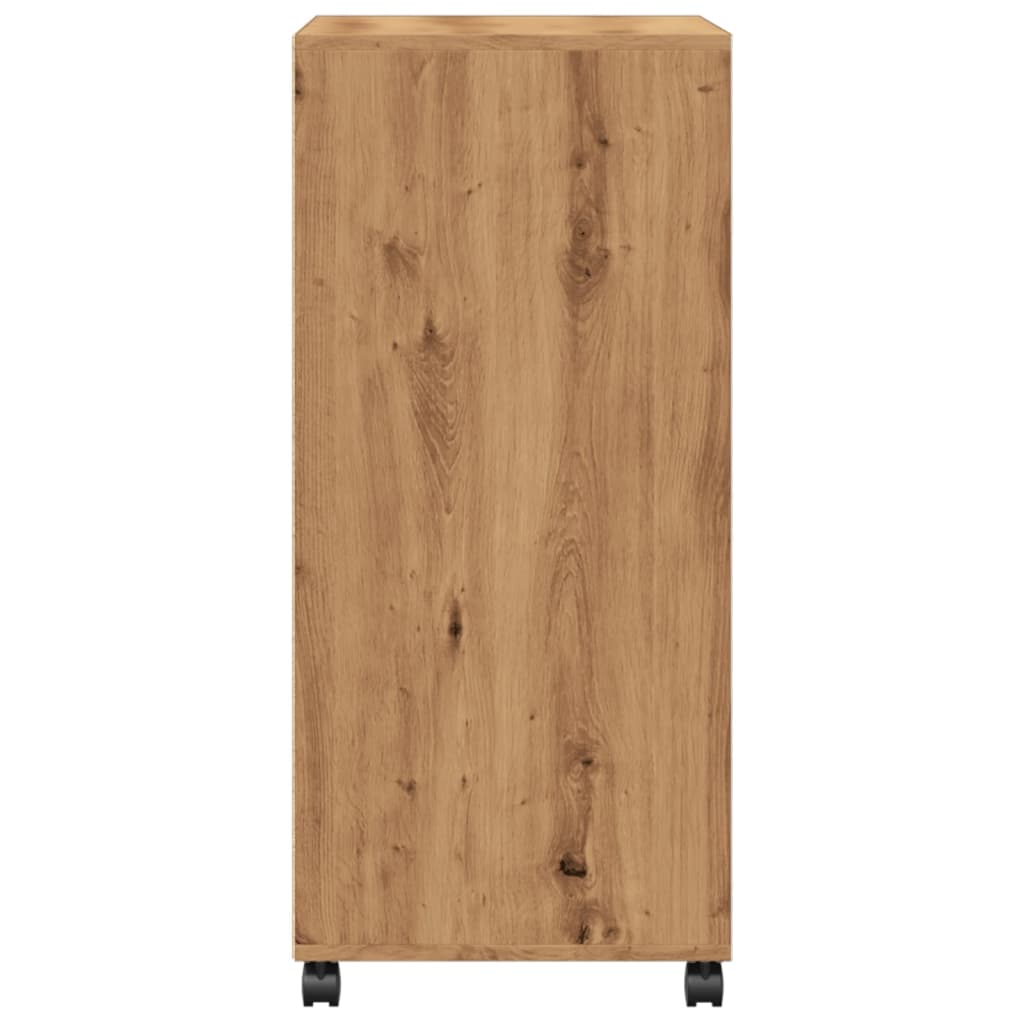 Rulleskap Artisan Eik 55X40X91 Cm Konstruert Tre