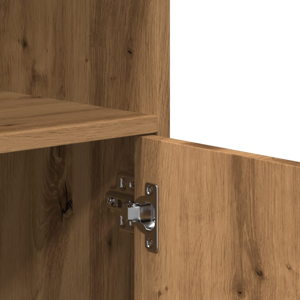 Rulleskap Artisan Eik 55X40X91 Cm Konstruert Tre