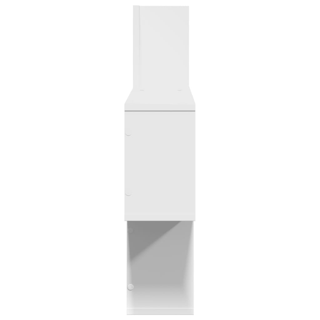 Vegghylle Hvit 100X15X70 Cm Konstruert Tre