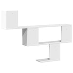 Vegghylle Hvit 100X15X70 Cm Konstruert Tre