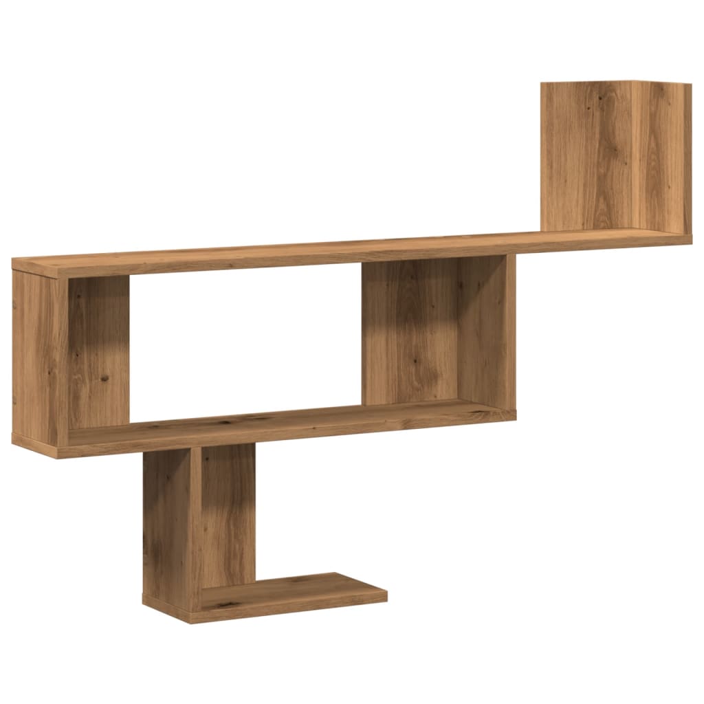 Vegghylle Artisan Eik 100X15X70 Cm Konstruert Tre