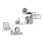 Vegghylle Hvit 104X15X49 Cm Konstruert Tre
