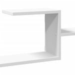 Vegghylle Hvit 104X15X49 Cm Konstruert Tre