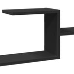 Vegghylle Svart 104X15X49 Cm Konstruert Tre