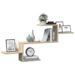 Vegghylle Sonoma Eik 104X15X49 Cm Konstruert Tre