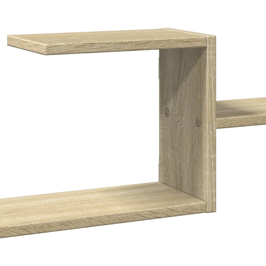 Vegghylle Sonoma Eik 104X15X49 Cm Konstruert Tre
