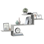 Vegghylle Betonggrå 104X15X49 Cm Konstruert Tre