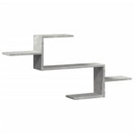 Vegghylle Betonggrå 104X15X49 Cm Konstruert Tre