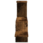 Vegghylle Røkt Eik 104X15X49 Cm Konstruert Tre
