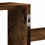 Vegghylle Røkt Eik 104X15X49 Cm Konstruert Tre