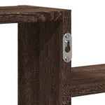 Vegghylle Brun Eik 104X15X49 Cm Konstruert Tre