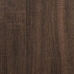 Vegghylle Brun Eik 104X15X49 Cm Konstruert Tre