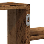 Veggmontert Hjørnehylle Svart 104X15X49 Cm Konstruert Tre