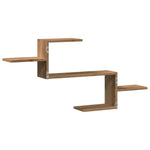 Veggmontert Hjørnehylle Artisan Eik 104X15X49 Cm Konstruert Tre