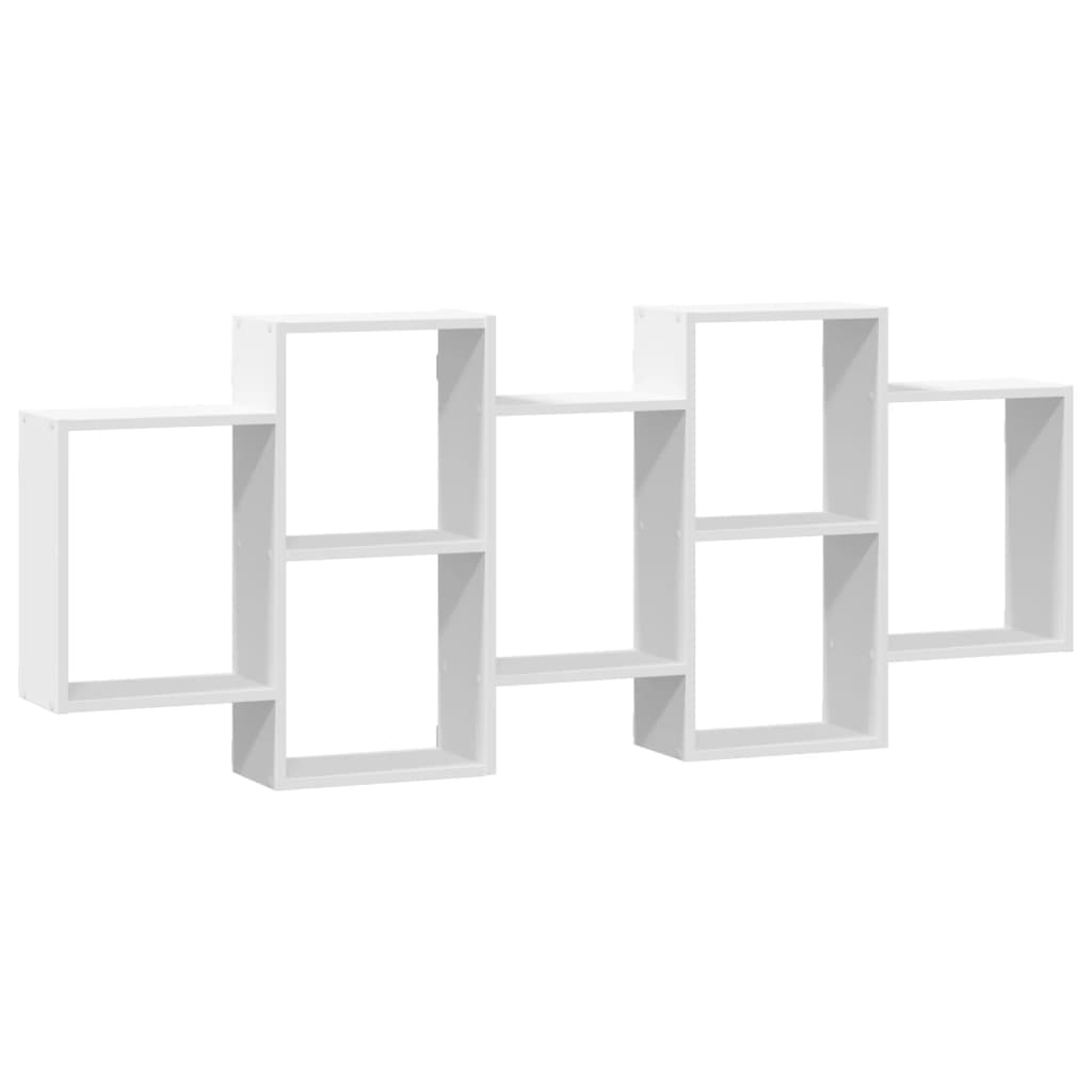 Vegghylle Hvit 159X18X65 Cm Sponplate
