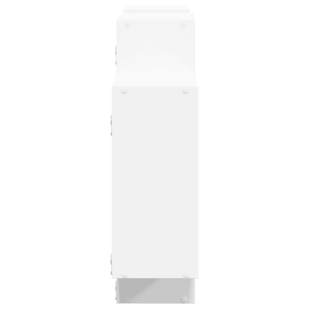 Vegghylle Hvit 159X18X65 Cm Sponplate